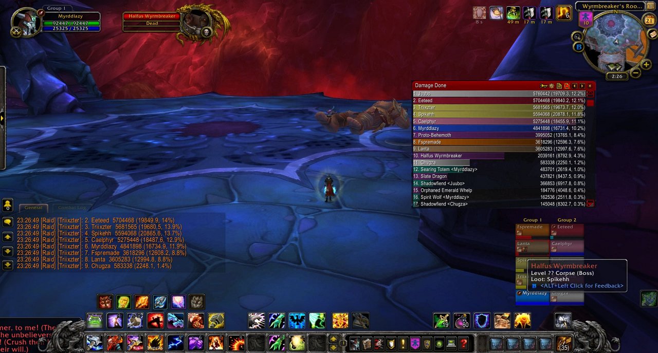 Halfus Wyrmbreaker Enhancement Shaman DPS